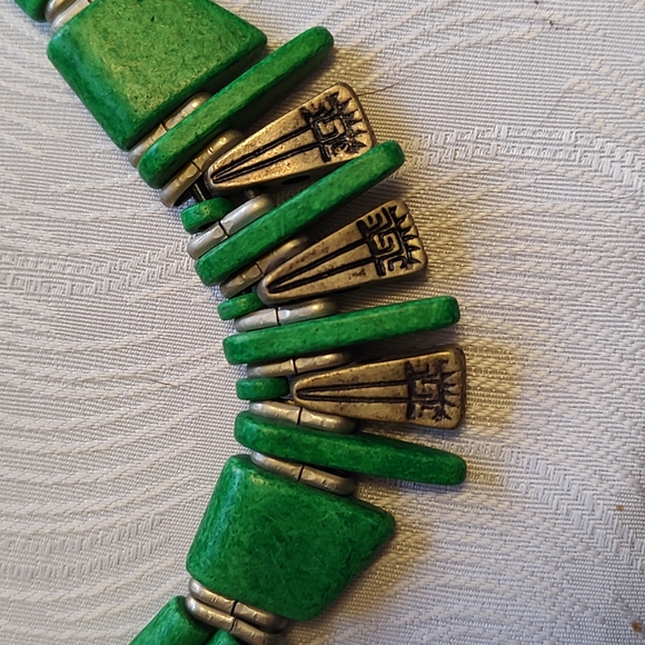 Great Gift - Greek Jade and silver necklace - Picture 2 of 6